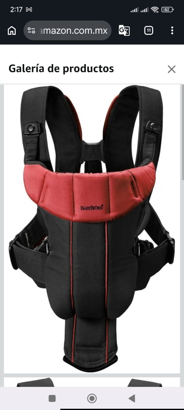 PORTA BEBÉ CON SOPORTE LUMBAR marca BabyBjörn