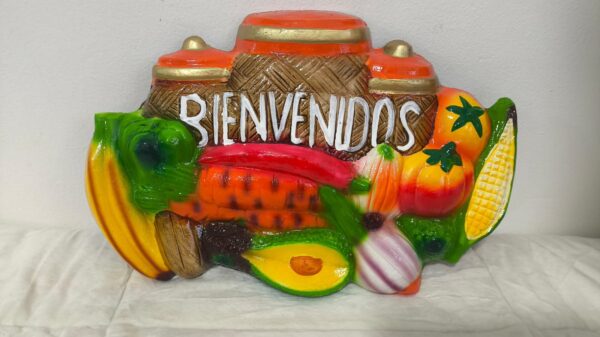 2026/06/1000281902.jpg Decoración de Verduras de barro de Bienvenidos