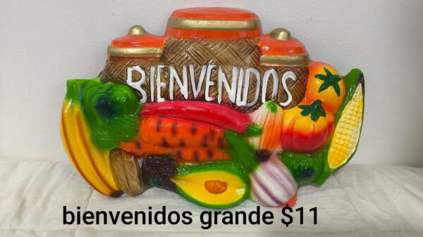 2026/06/1000281905.jpg Decoración de Verduras de barro de Bienvenidos