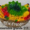 Decoración de frutas de bienvenidos pieza de barro