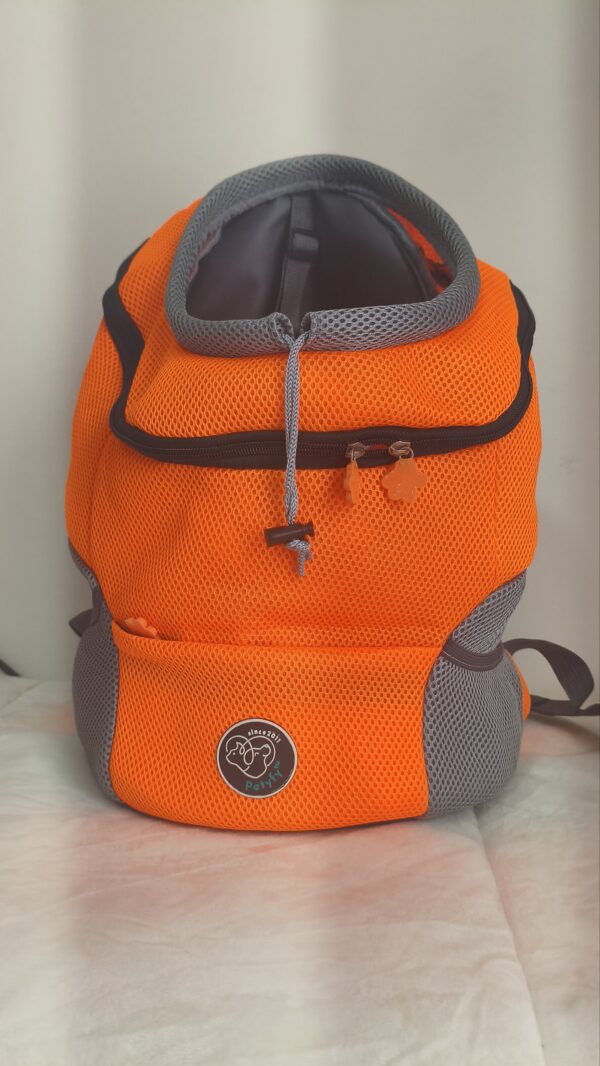 2026/06/1000294605-scaled.jpg MOCHILA PARA TRASPORTE DE MASCOTAS TRANSPIRABLE NARANJA marca: PETYFY