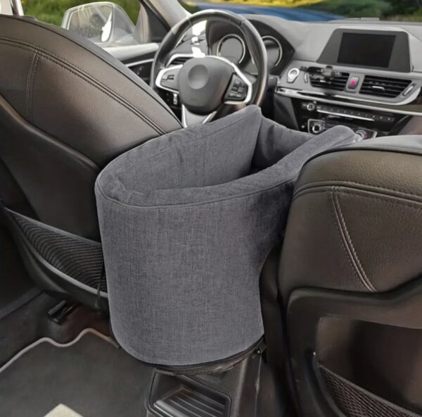 Asiento de Coche para Mascotas para colocar en  reposabrazos.