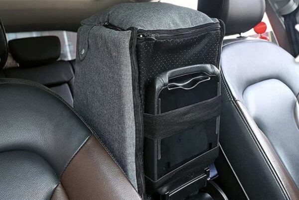 Asiento de Coche para Mascotas para colocar en  reposabrazos.