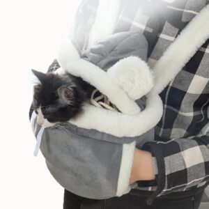 Mochila bolsa bolso Porta mascota de peluche especial para perros pequeños y gatos