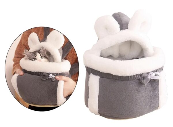 Mochila bolsa bolso Porta mascota de peluche especial para perros pequeños y gatos