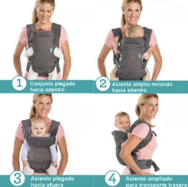 2026/09/1000362407.jpg Portabebés mochila Canguro ergonómico Infantino Flip 4 en 1