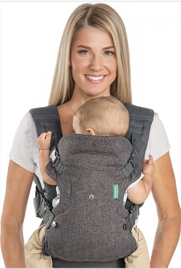 Portabebés Mochila ergonómico Canguro convertible Infantino Flip 4 en 1 COLOR GRIS