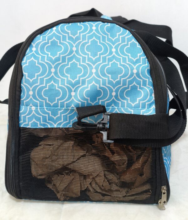 Bolso transportador para mascotas, porta mascotas en color azul