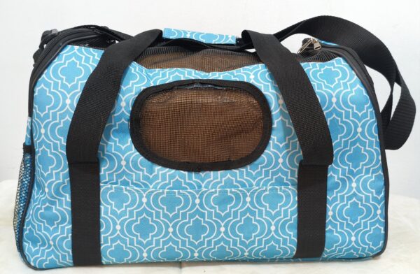 Bolso transportador para mascotas, porta mascotas en color azul
