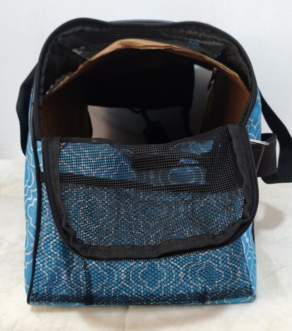 Bolso transportador para mascotas, porta mascotas en color azul
