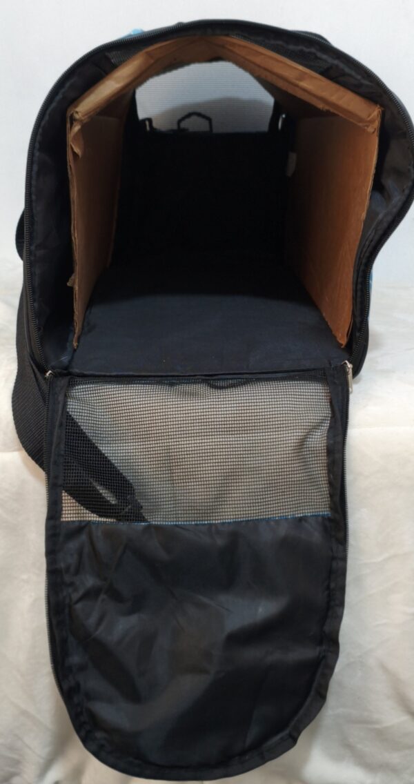Bolso transportador para mascotas, porta mascotas en color azul