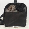 Bolso transportador de mascotas, porta mascotas en color negro.