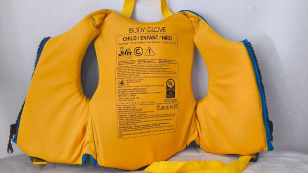 chaleco flotador salvavidas infantil marca Body Glove