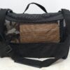 Bolso transportador de mascotas, porta mascotas en color negro.