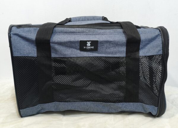 Transportador de viaje para mascotas bolso para mascotas porta mascotas X-ZONE PET en color azul.