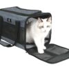 Transportador de viaje para mascotas bolso para mascotas porta mascotas X-ZONE PET en color azul.