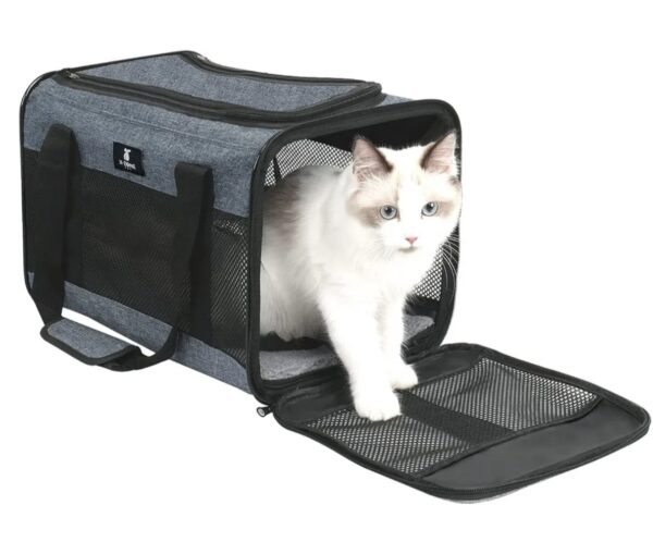 Transportador de viaje para mascotas bolso para mascotas porta mascotas X-ZONE PET en color azul.
