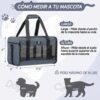 Transportador de viaje para mascotas bolso para mascotas porta mascotas X-ZONE PET en color azul.
