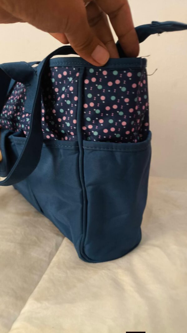 pañalera azul de la marca Baby Picolino