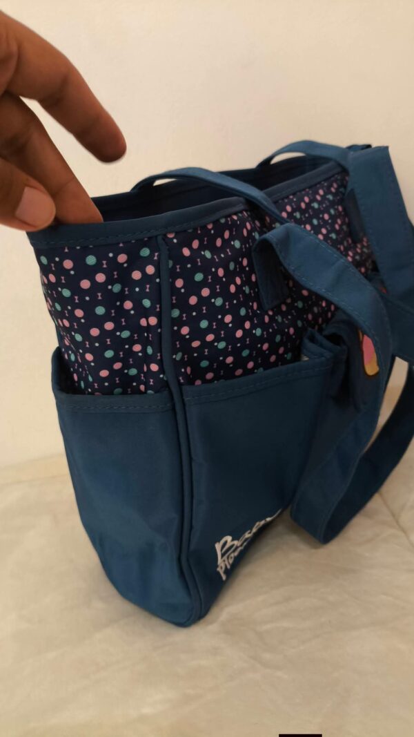pañalera azul de la marca Baby Picolino