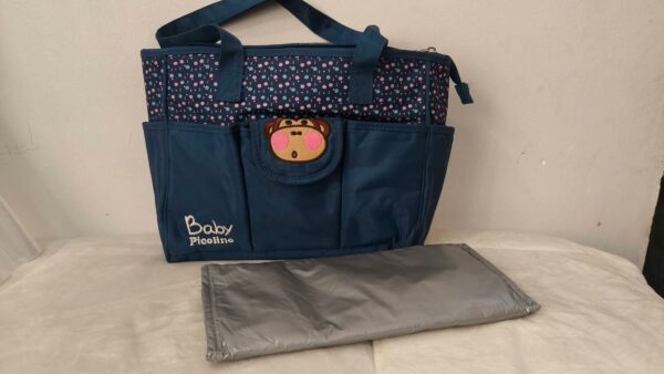 pañalera azul de la marca Baby Picolino