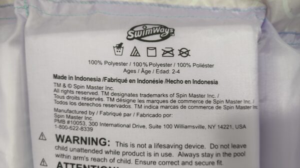 chaleco de natación para niños con diseño de sirena de la marca SwimWays