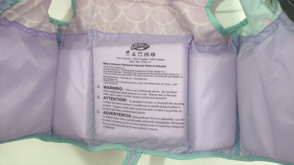 chaleco de natación para niños con diseño de sirena de la marca SwimWays