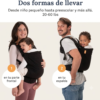 2026/10/1000372133.png Portabebés mochila Canguro negra de la marca BECO Modelo: Butterfly 2