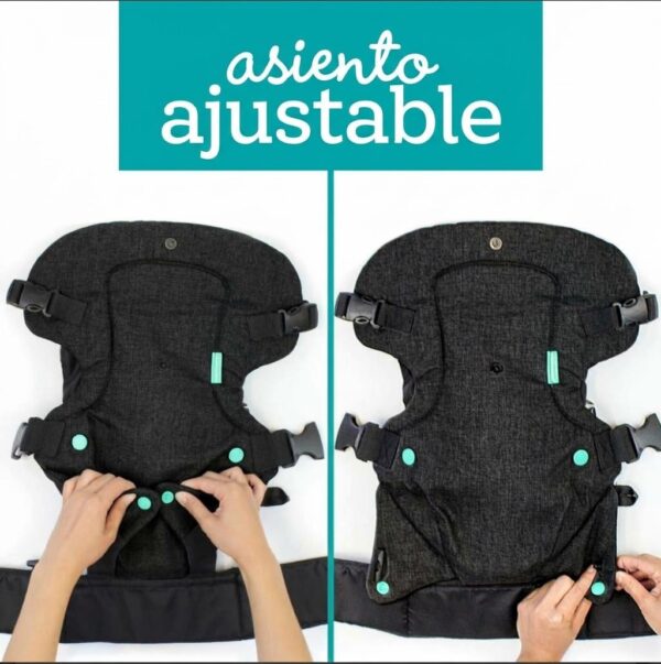 Portabebés Mochila convertible Canguro Infantino Flip 4 en 1 NEGRO/MEZCLILLA
