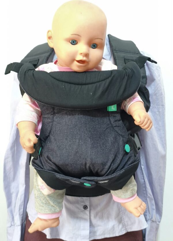 Portabebés Mochila convertible Canguro Infantino Flip 4 en 1 NEGRO/MEZCLILLA